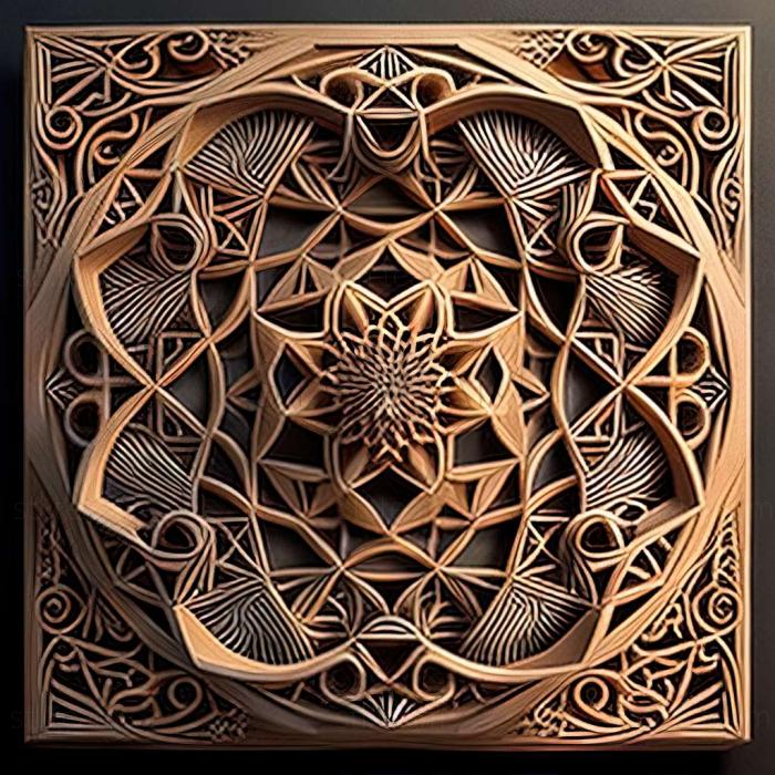 3D model sacred geometry (STL)